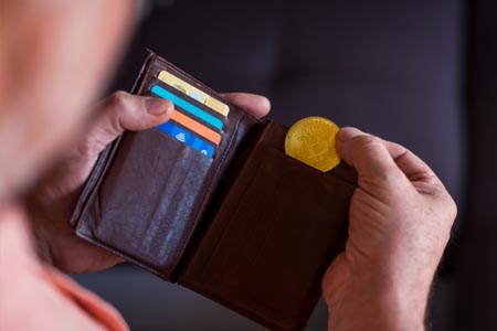 Bitcoin token in wallet