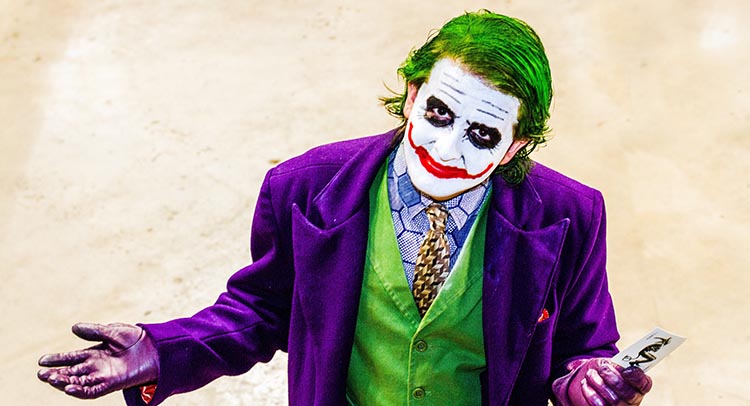 cosplaying Joker from Batman Sin City